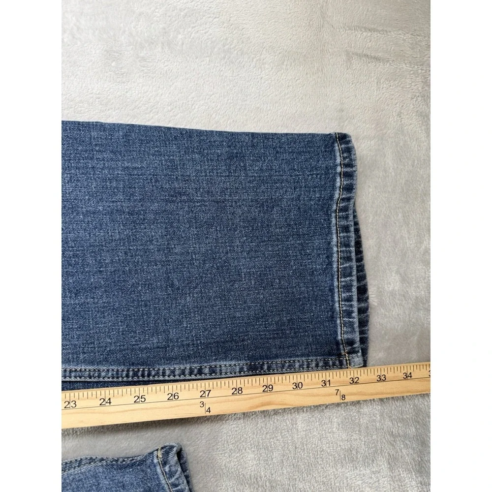 Wrangler Jeans Womens 11x34 Blue Denim‎ Retro Mae Bootcut Western Flare